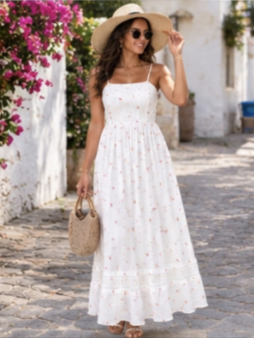 🌹 ABERCROMBIE Floral Cotton Maxi Dress 🌹